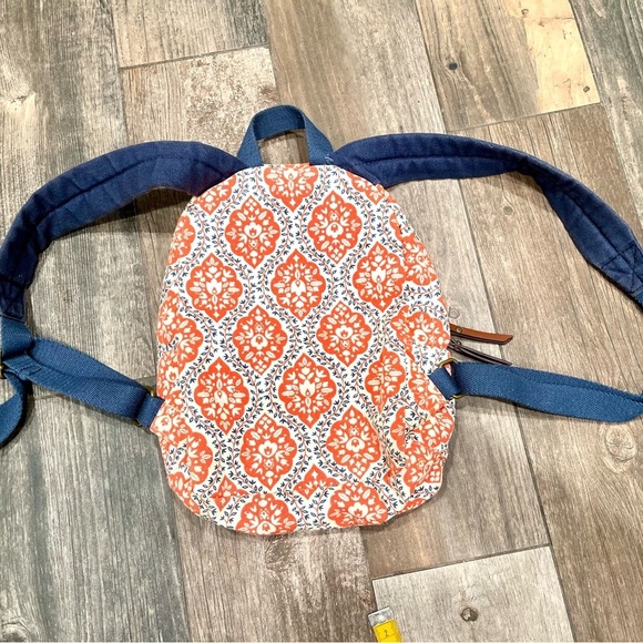 Matilda Jane Backpack Floral Ready Set Go Floral Orange & Navy - Picture 8 of 9